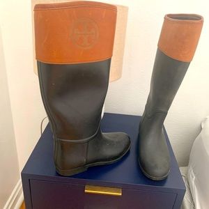 Size 9 Tory Burch Color Block Rain Boots